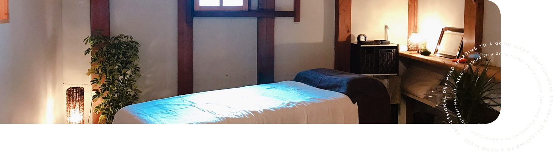 LEADING TO A GOOD SLEEP   PROFESSIONAL DRY HEAD SPAADING TO A G