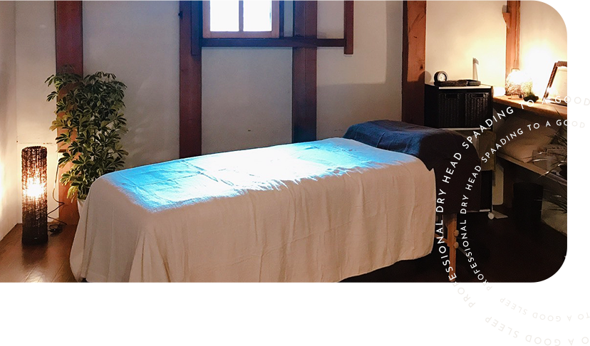 LEADING TO A GOOD SLEEP   PROFESSIONAL DRY HEAD SPAADING TO A G